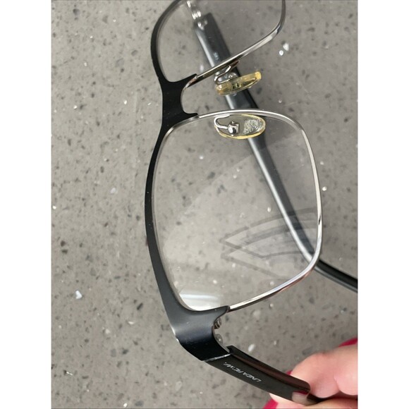 Linea Roma Eyeglasses Frames ONLY LR 3586 C2 58-17-140 Black full rim rectangle - Picture 12 of 13